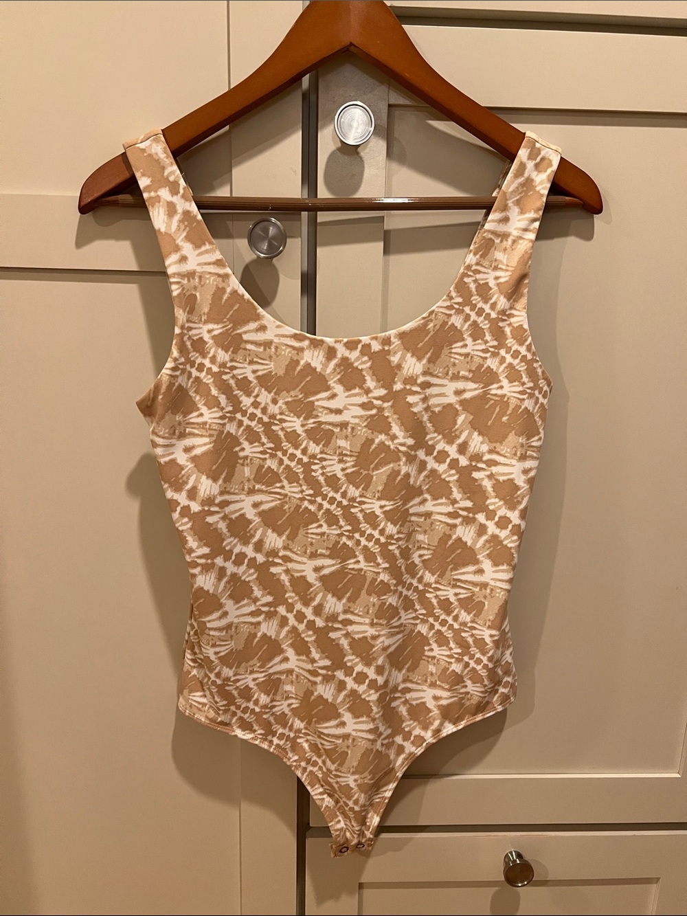 Size small Express One Eleven Tie-Dye Sleeveless Thong Bodysuit